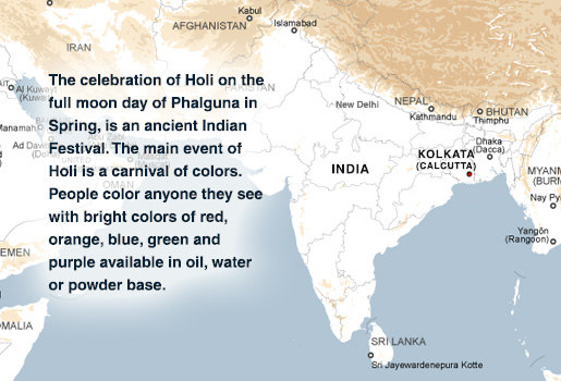 Kolkata, India map